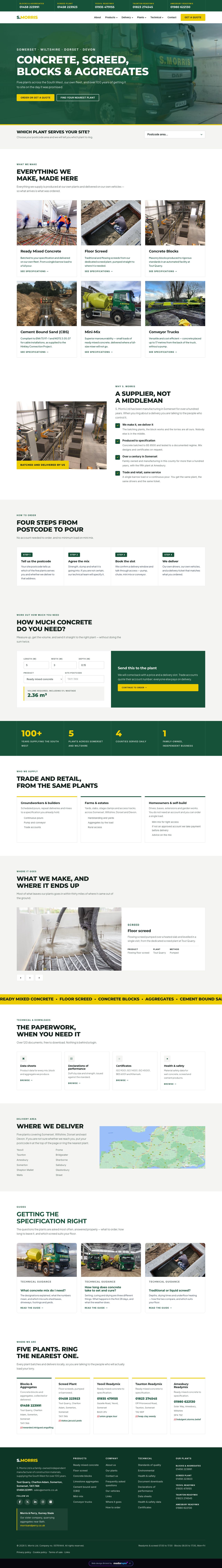 S.Morris website designed and built by Mediatopia