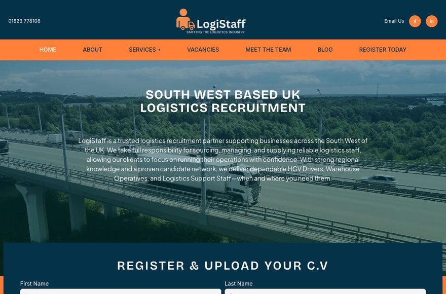 LogiStaff website by Mediatopia