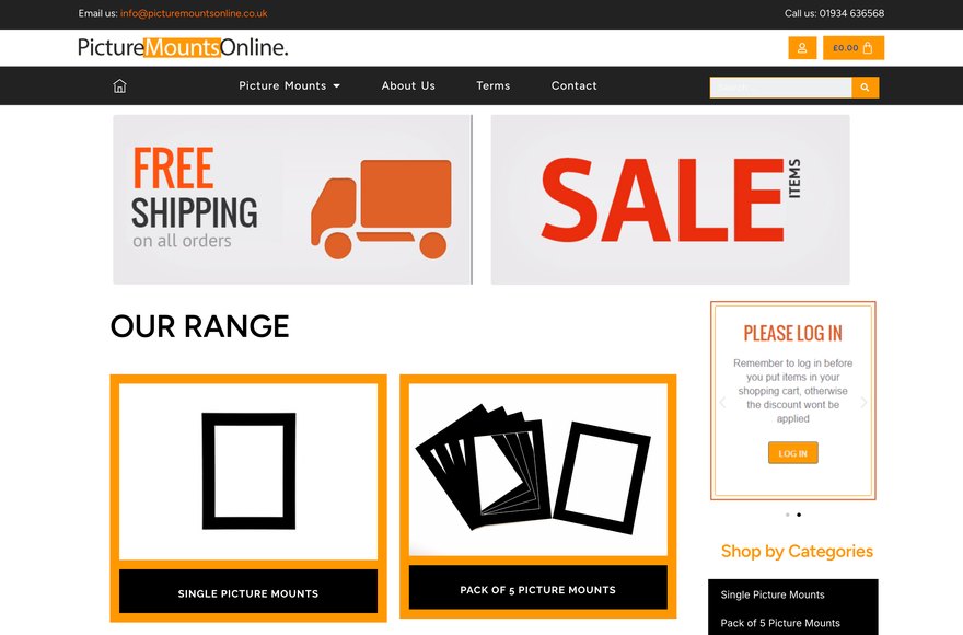 Picture Mounts Online online store by Mediatopia