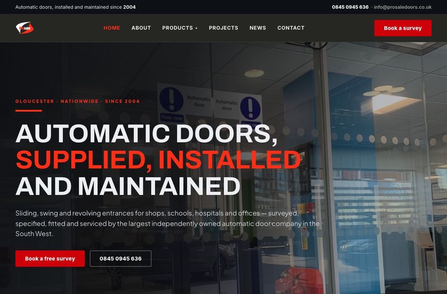 ProSale website by Mediatopia