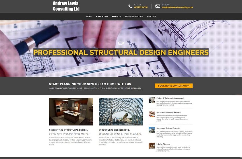 Andrew Lewis Consulting professional services website by Mediatopia Bristol web developers