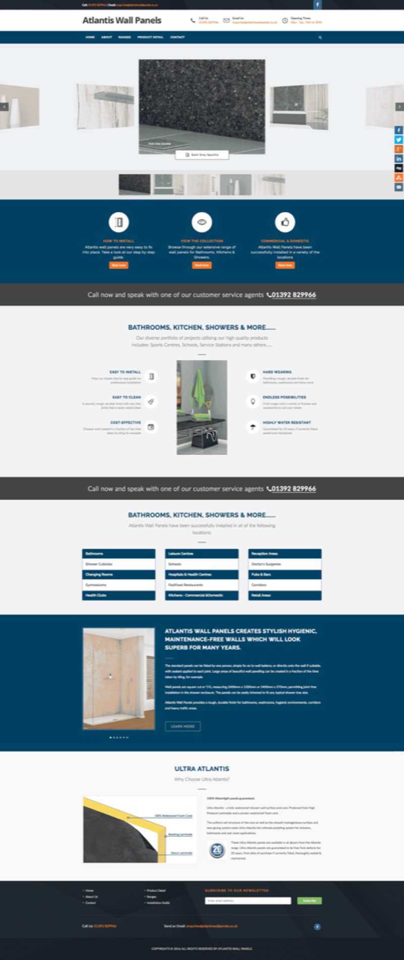 Atlantic Wall Panels website designed and built by Mediatopia