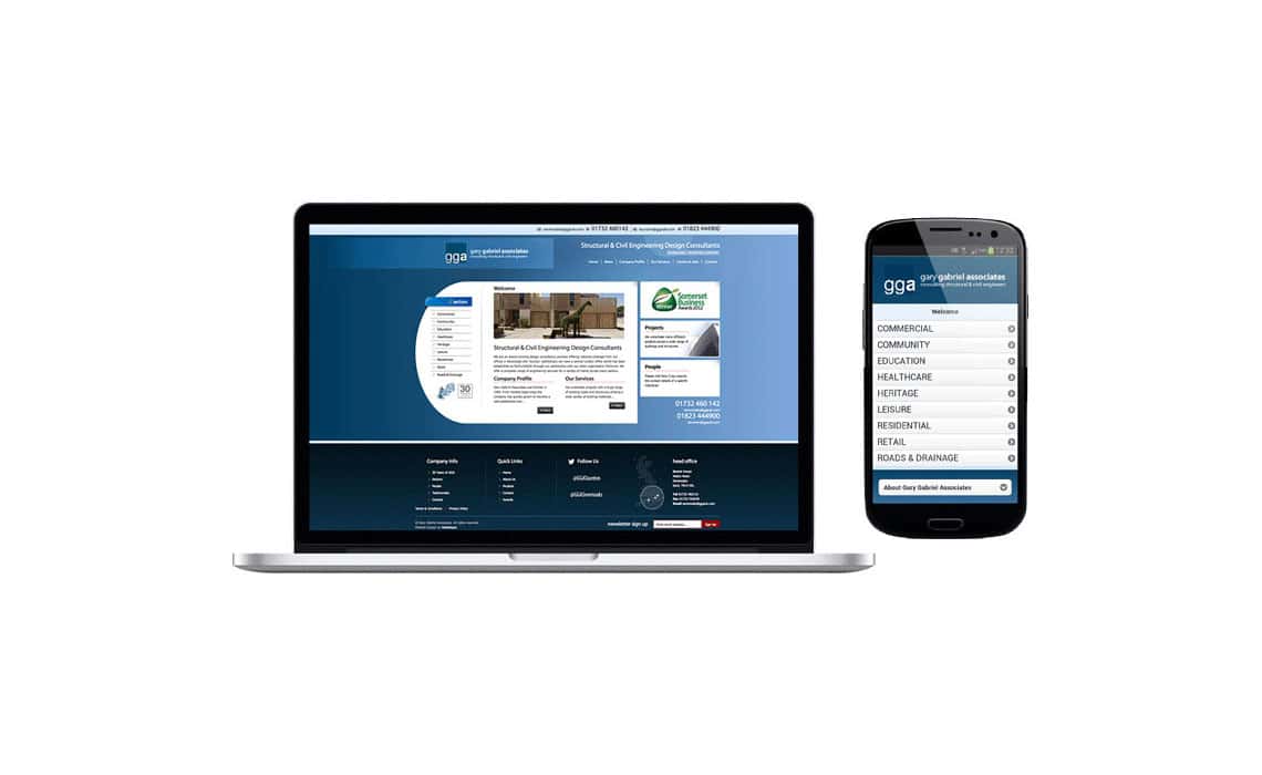 Gary Gabriel Associates website designed and built by Mediatopia