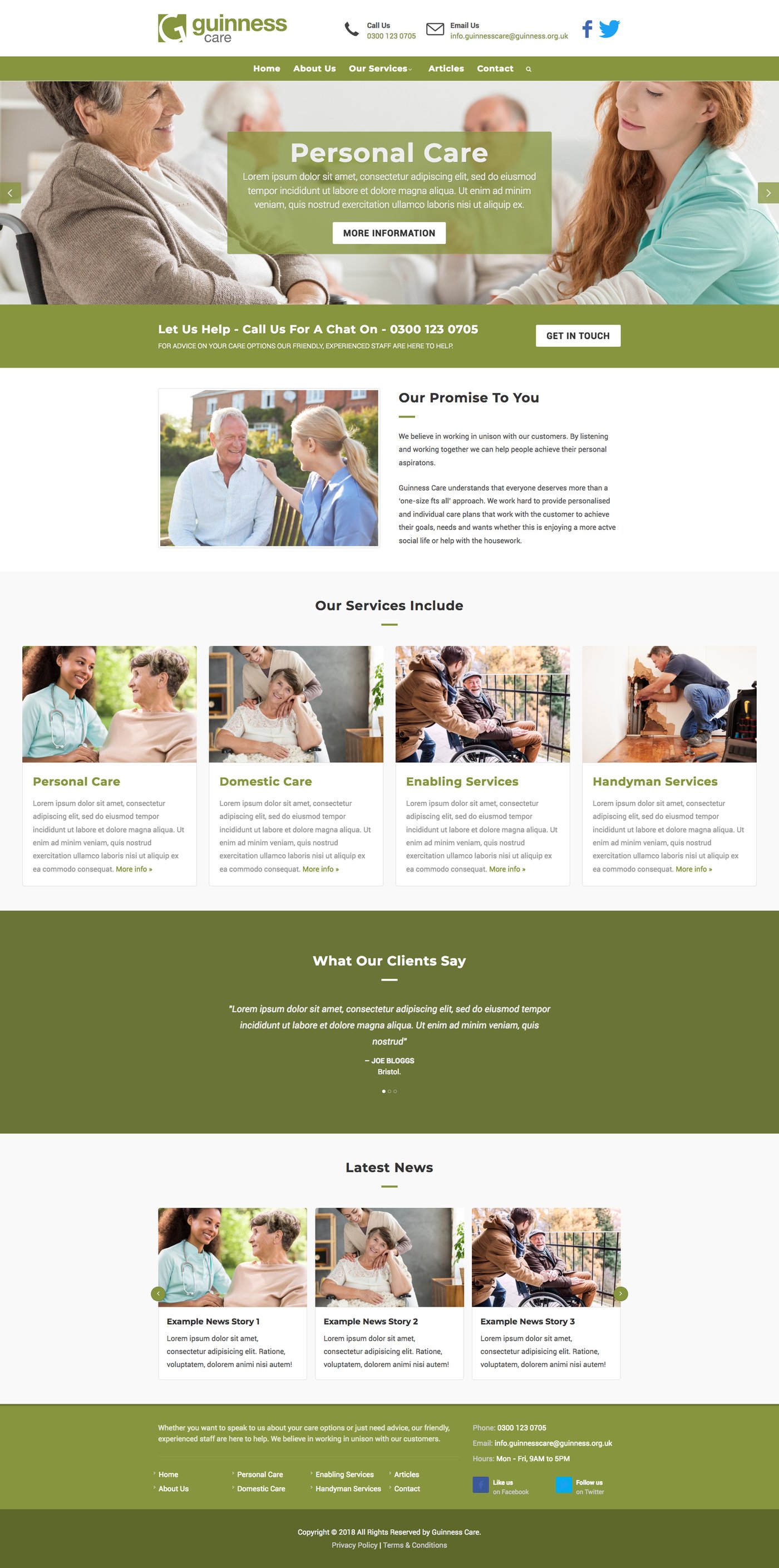 Guinness Care website design by Mediatopia