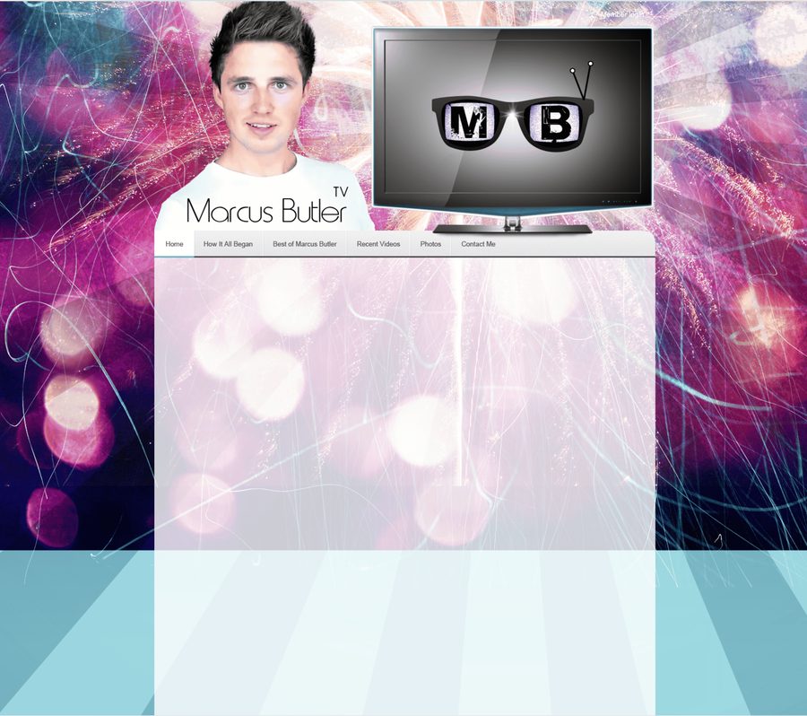 Marcus Butler website design exploration 2 by Mediatopia