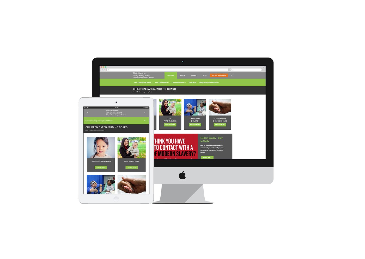 North Somerset Safeguarding Boards website designed and built by Mediatopia