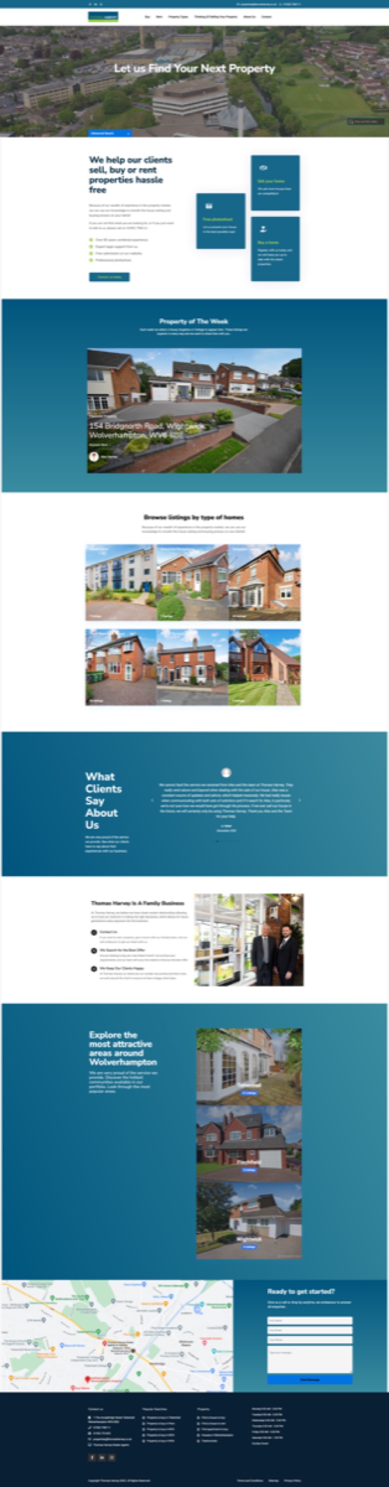 Thomas Harvey website designed and built by Mediatopia