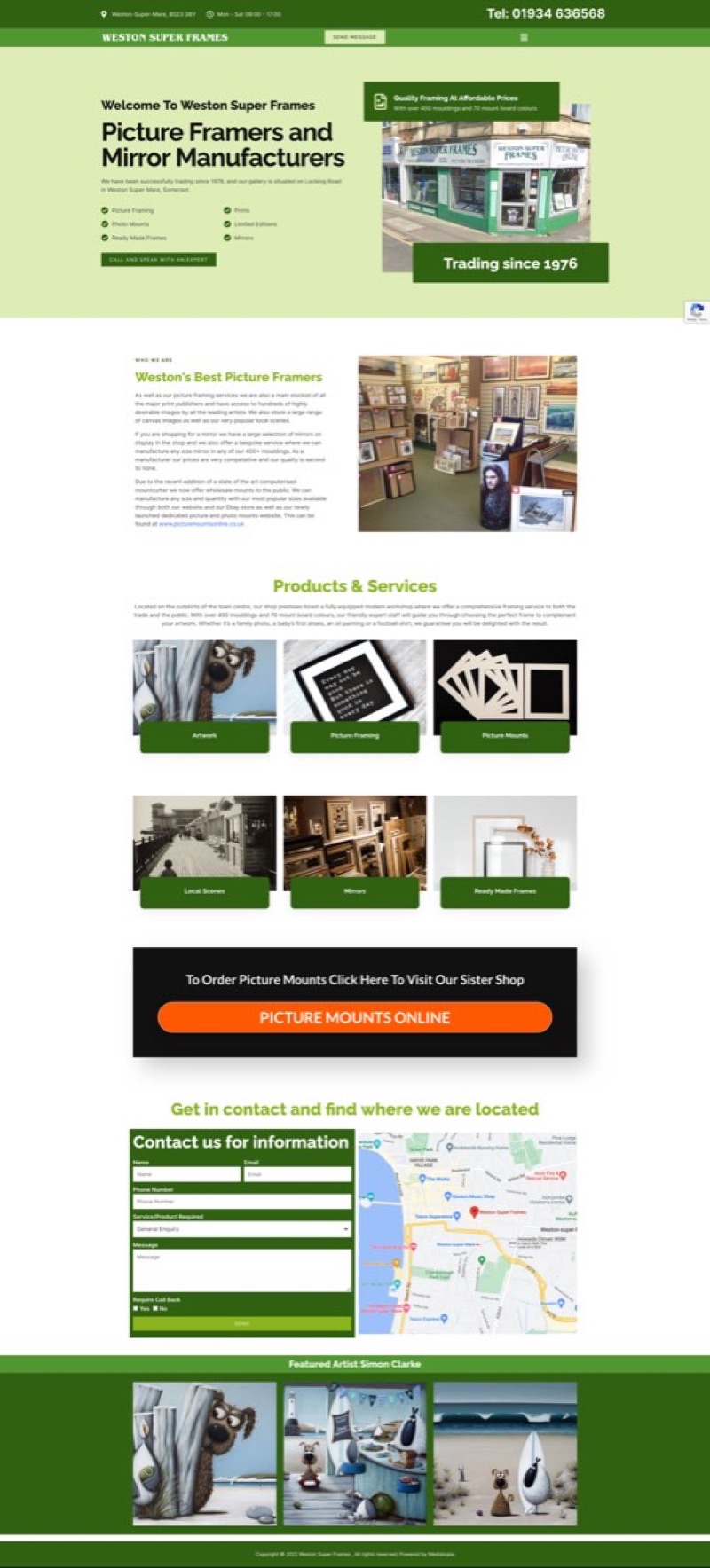 Weston Superframes website designed and built by Mediatopia