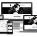 A parallax scrolling website design portrayed on a variety of different internet enabled devices