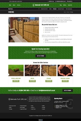 An image of a fencing service page for an agricultiural website,Edenvale Turf