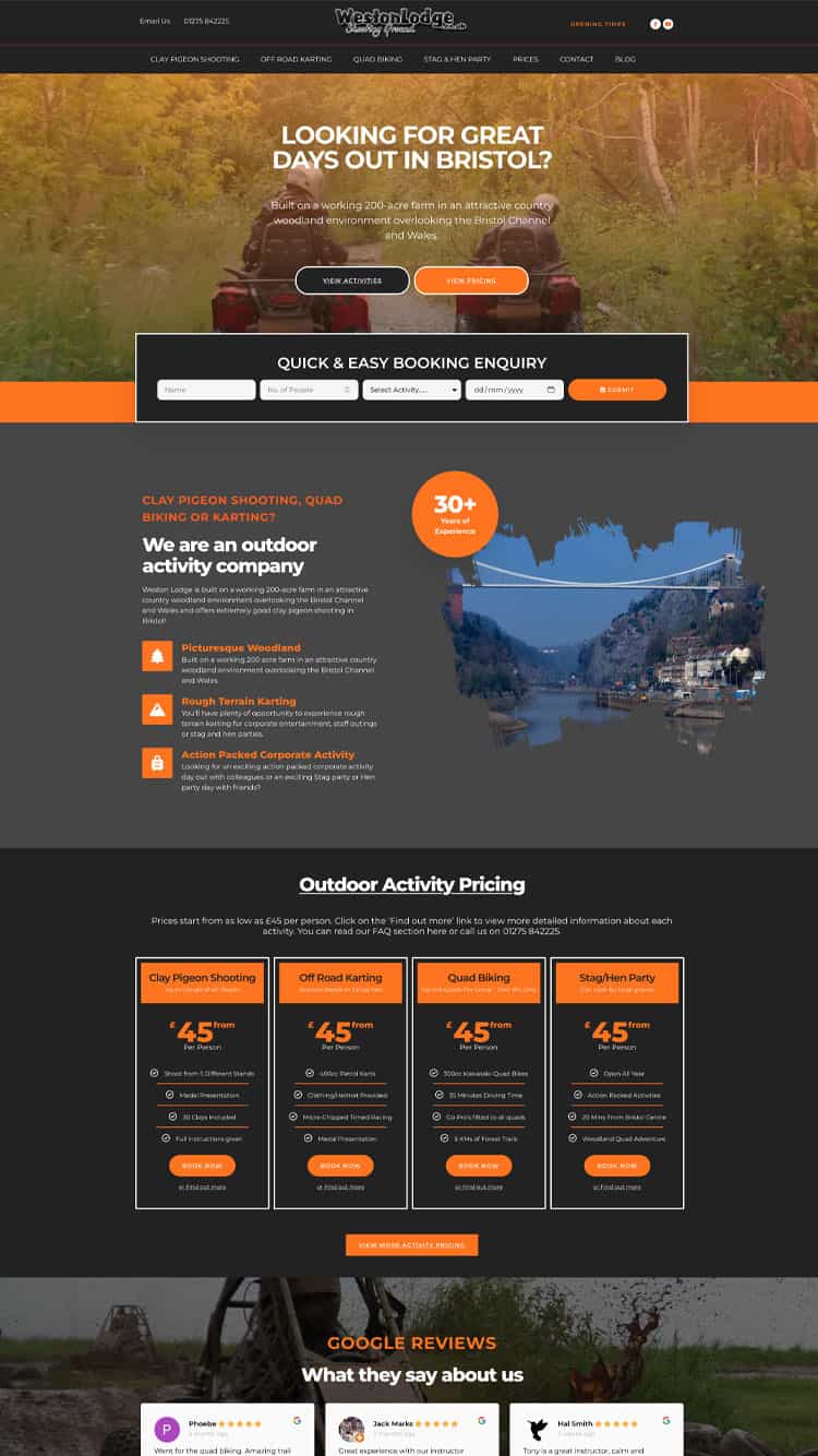 A professional web design and development project